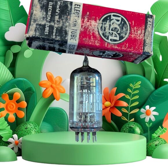 RCA 12BR7 NOS Radio Audio Amplifier Vintage Electron Vacuum Tubes Valve TV - Picture 1 of 6